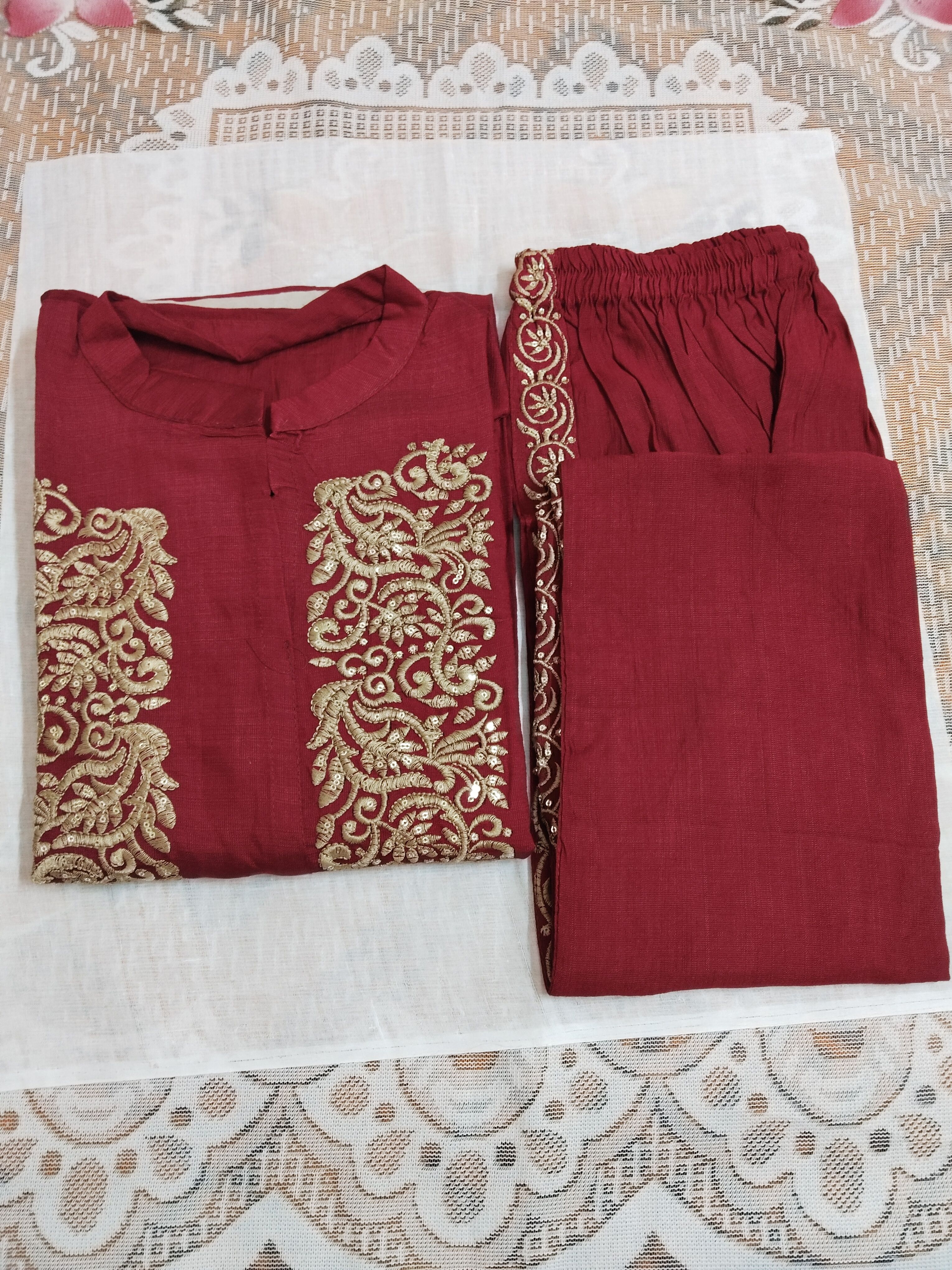 chiumauscloset Cotton Silk Blend Women Churidar-picture-11