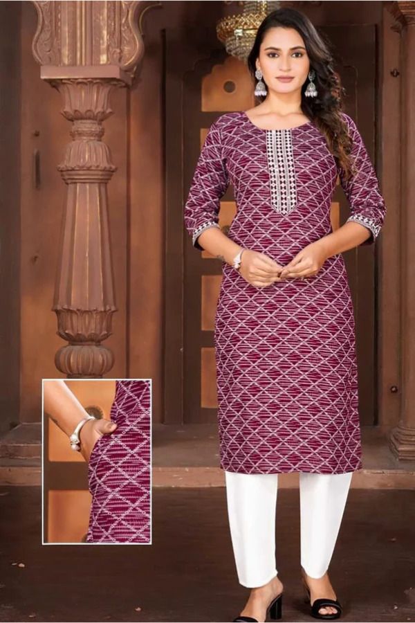 luna threads Cotton, Cotton Linen Women Churidar-picture-29