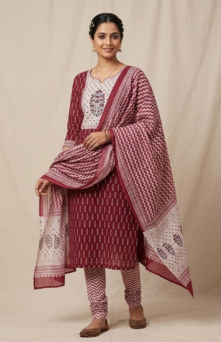 Blended Cotton Women Churidar-image-24