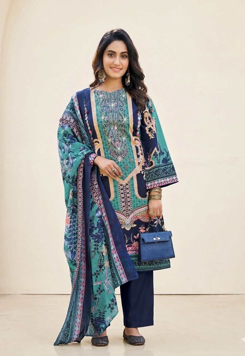 Poly Cotton Women Churidar-image-38