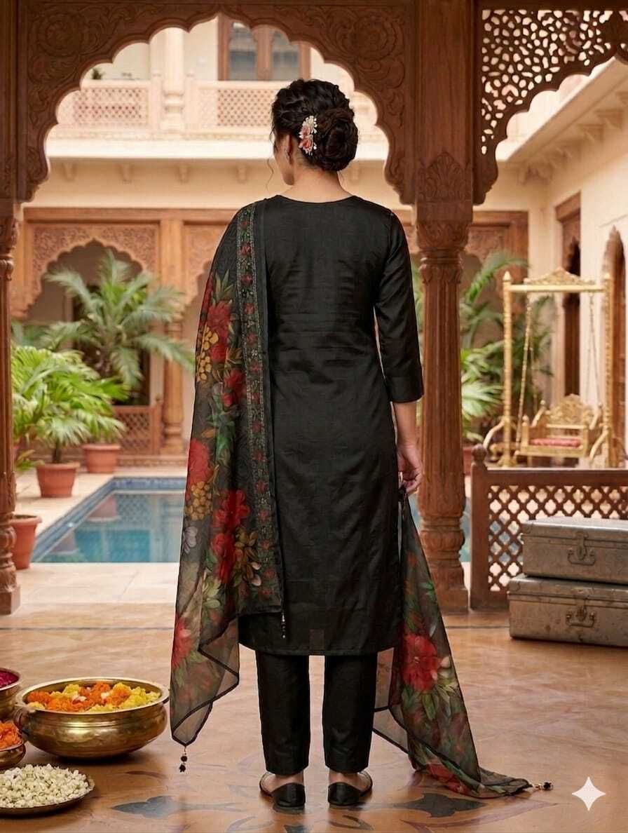 s s creation Cotton Silk Blend Women Churidar-picture-17