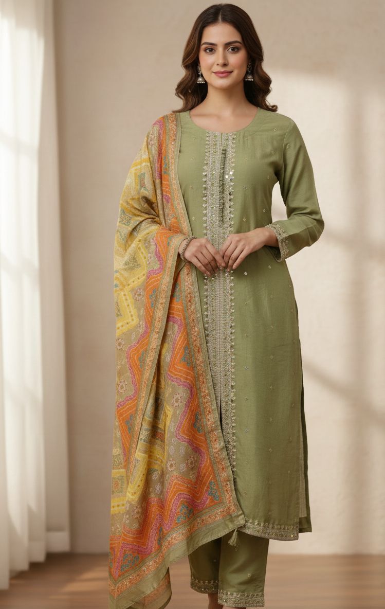 Viscose Women Churidar-image-41