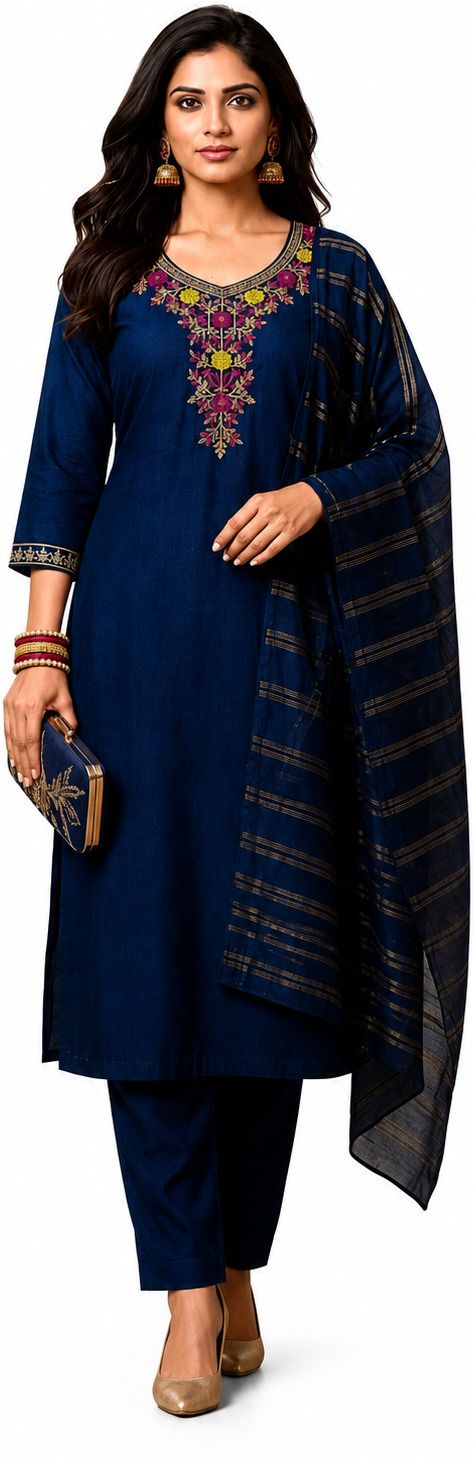Blended Cotton Women Churidar-image-28