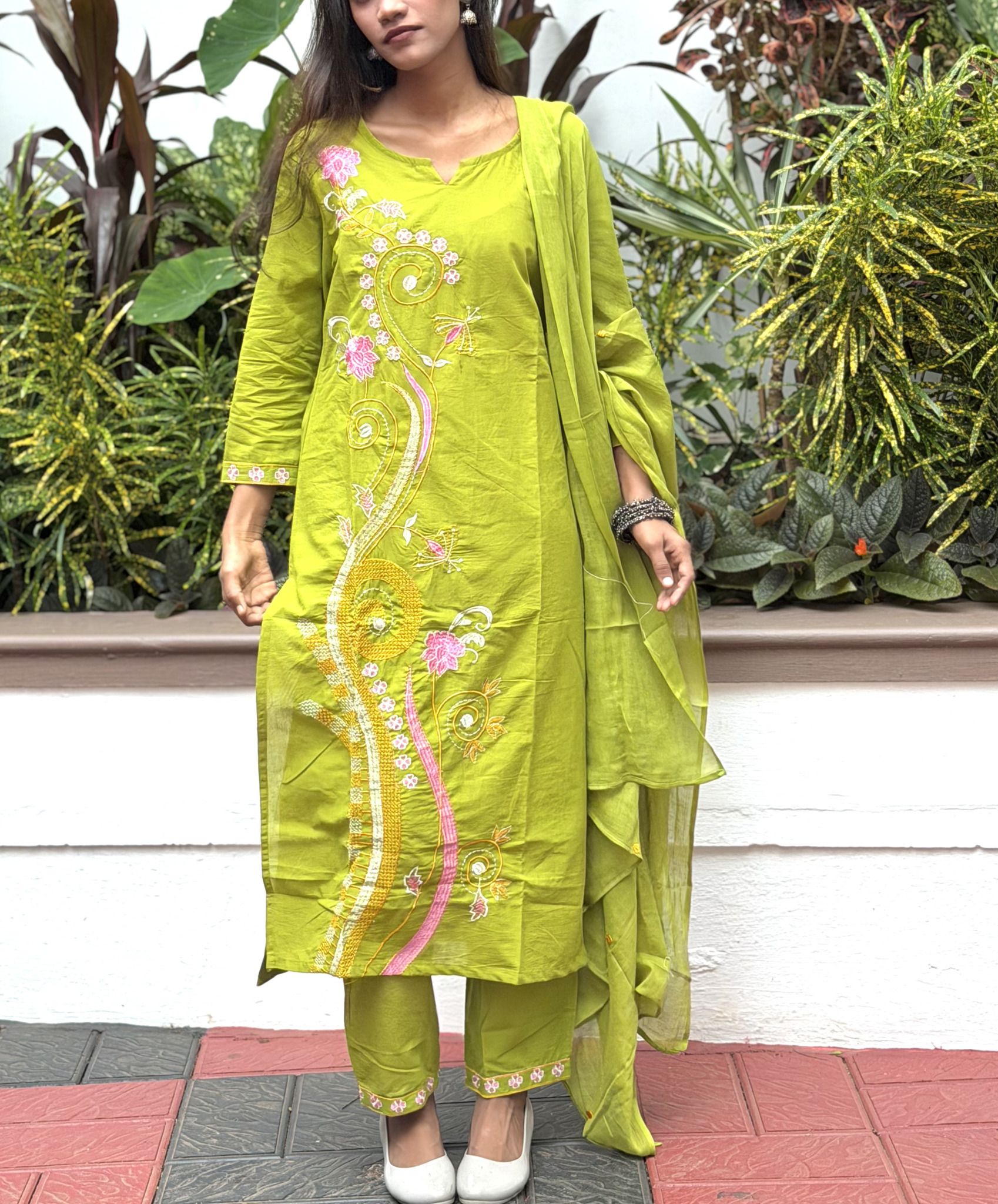 huli collections Cotton Women Churidar-picture-19