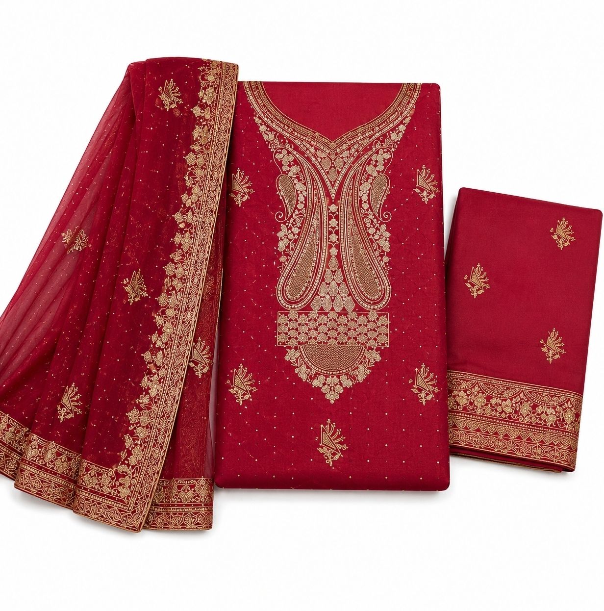 Blended Cotton, Cotton Silk Blend Women Churidar-image-27
