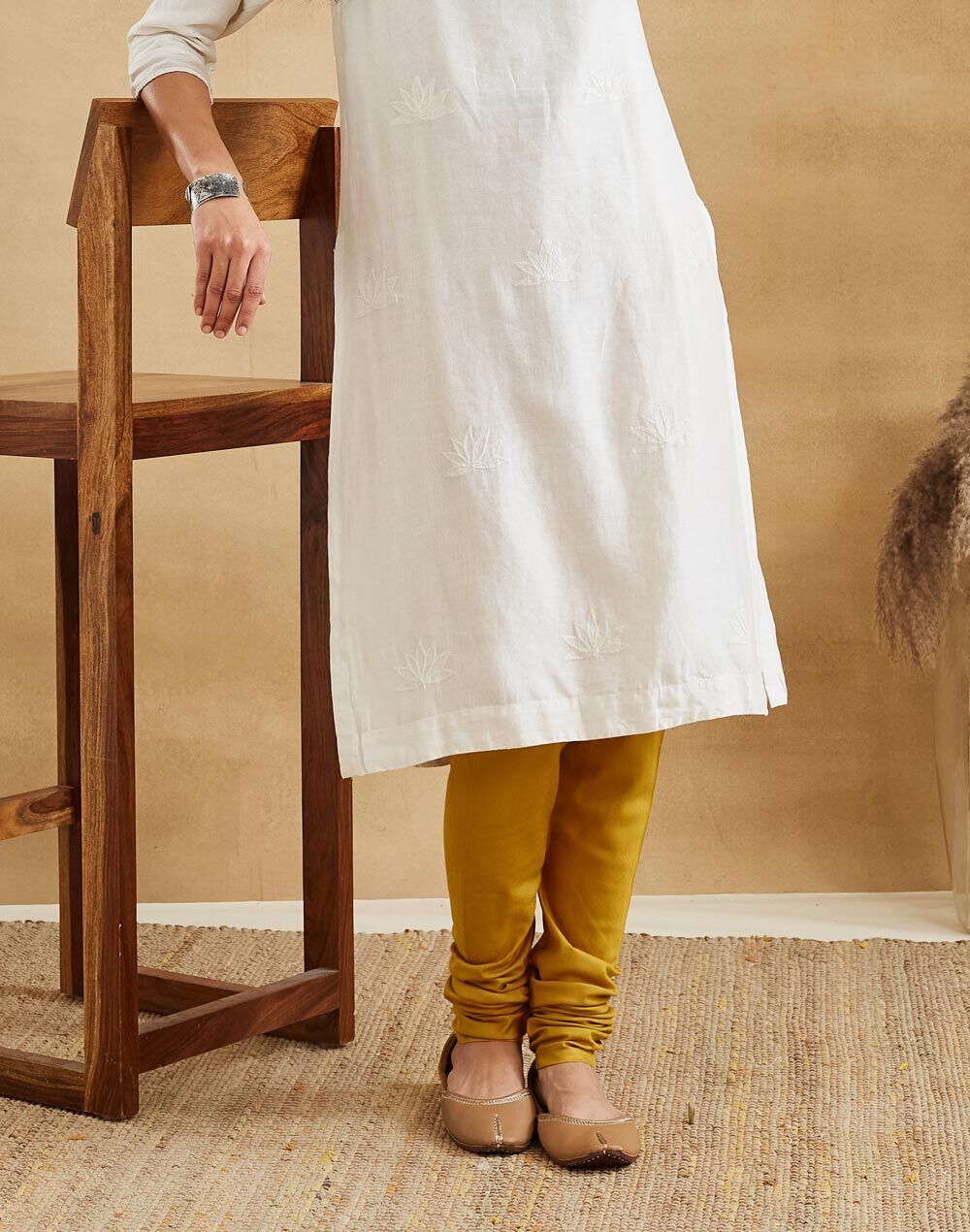 fabindia Pure Silk Women Churidar-picture-14