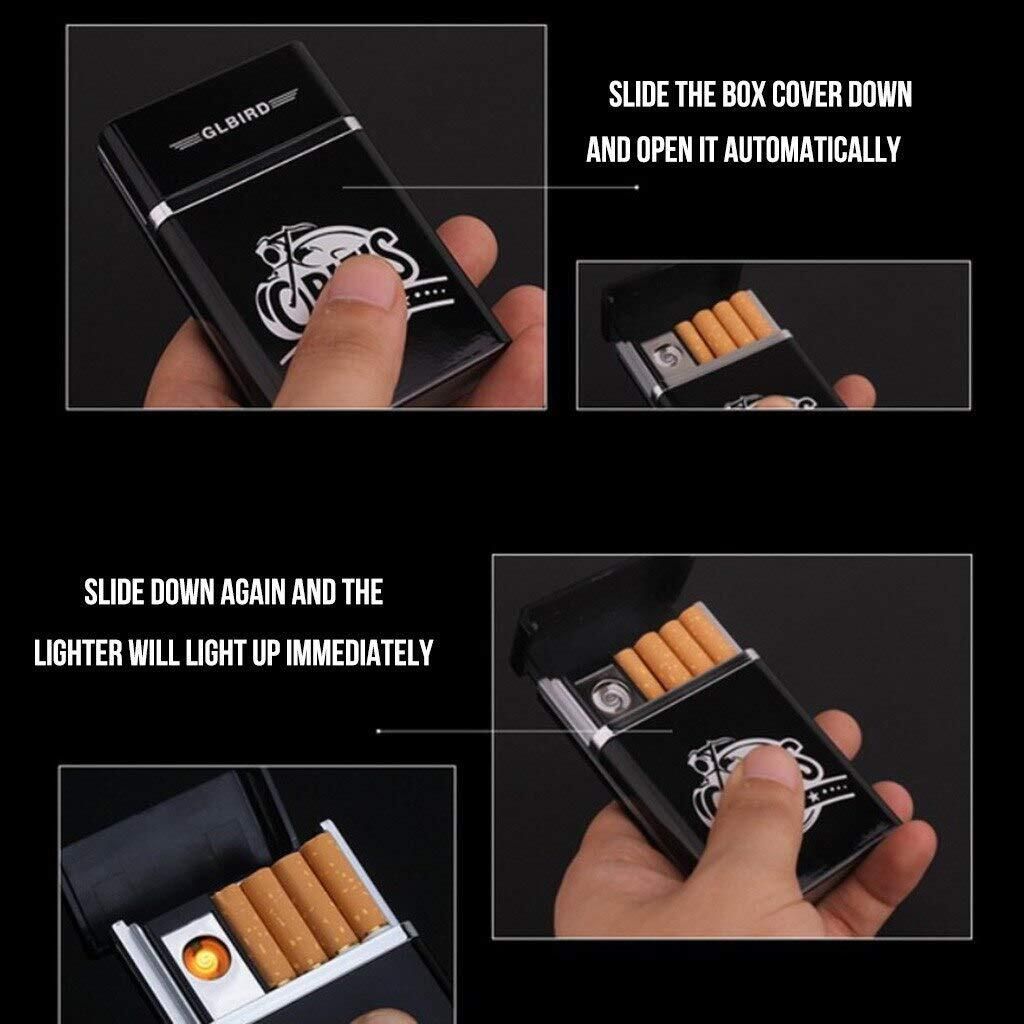 2-In-1 Cigarette Case With ,USB Rechargeable Lighter DGX17 2-In-1 Cigarette Case With ,USB Rechargeable Lighter DGX17 Pocket Lighter-image-15