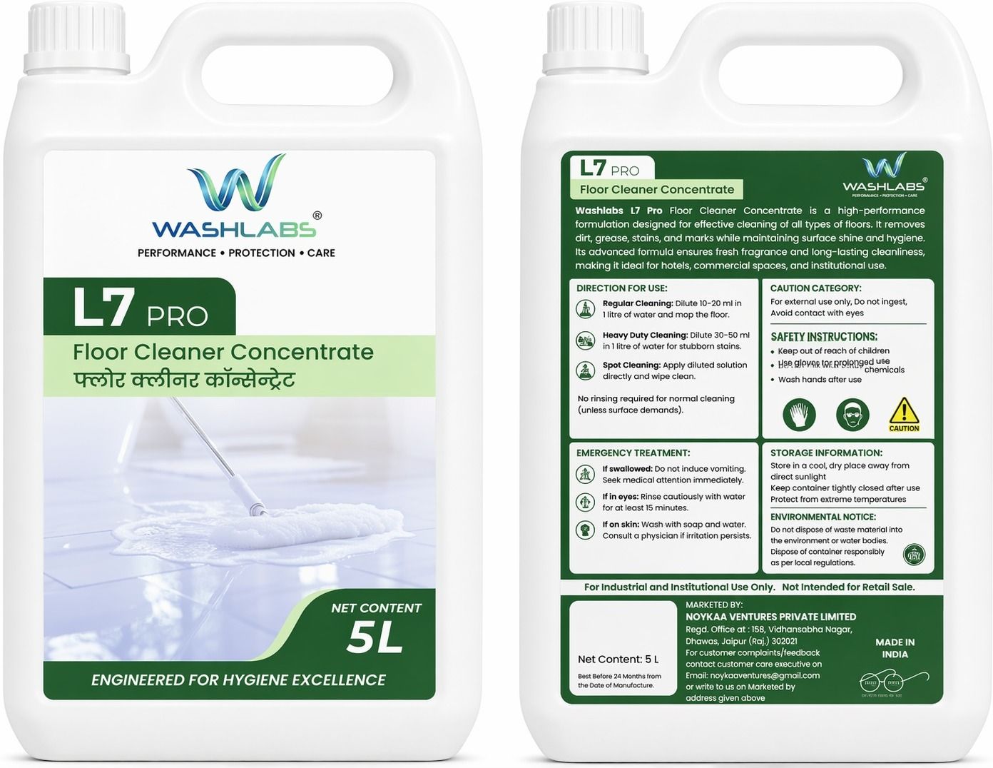 washlabs Floor Cleaner Concentrate Cleaning Cart-picture-2