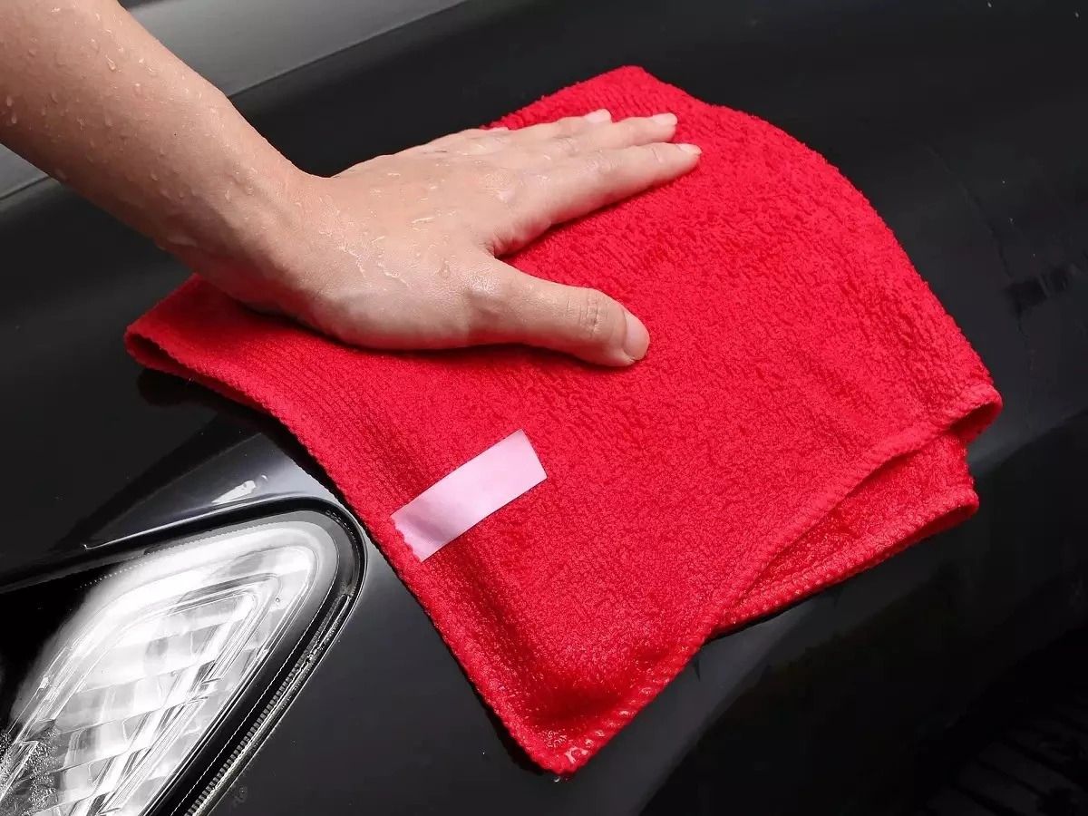 navya MicrofiberCleaning Cloth For Kitchen,car,bike,home,Glass cleaning cloth(Red) Dry Microfiber Cleaning Cloth-picture-25