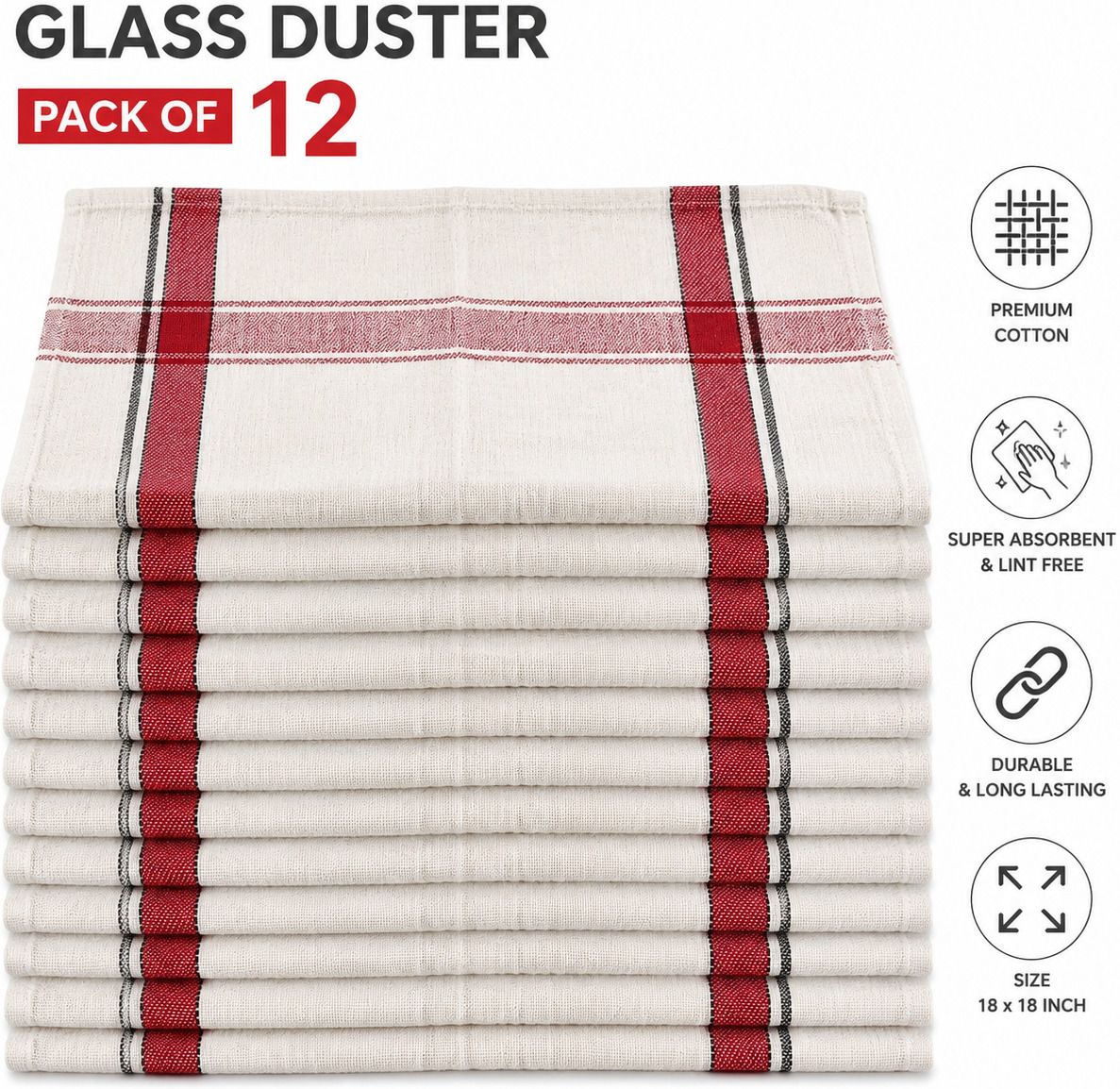 pawaria Kitchen & Glass Wiping Cloth Wet and Dry Cotton Cleaning Cloth-picture-32