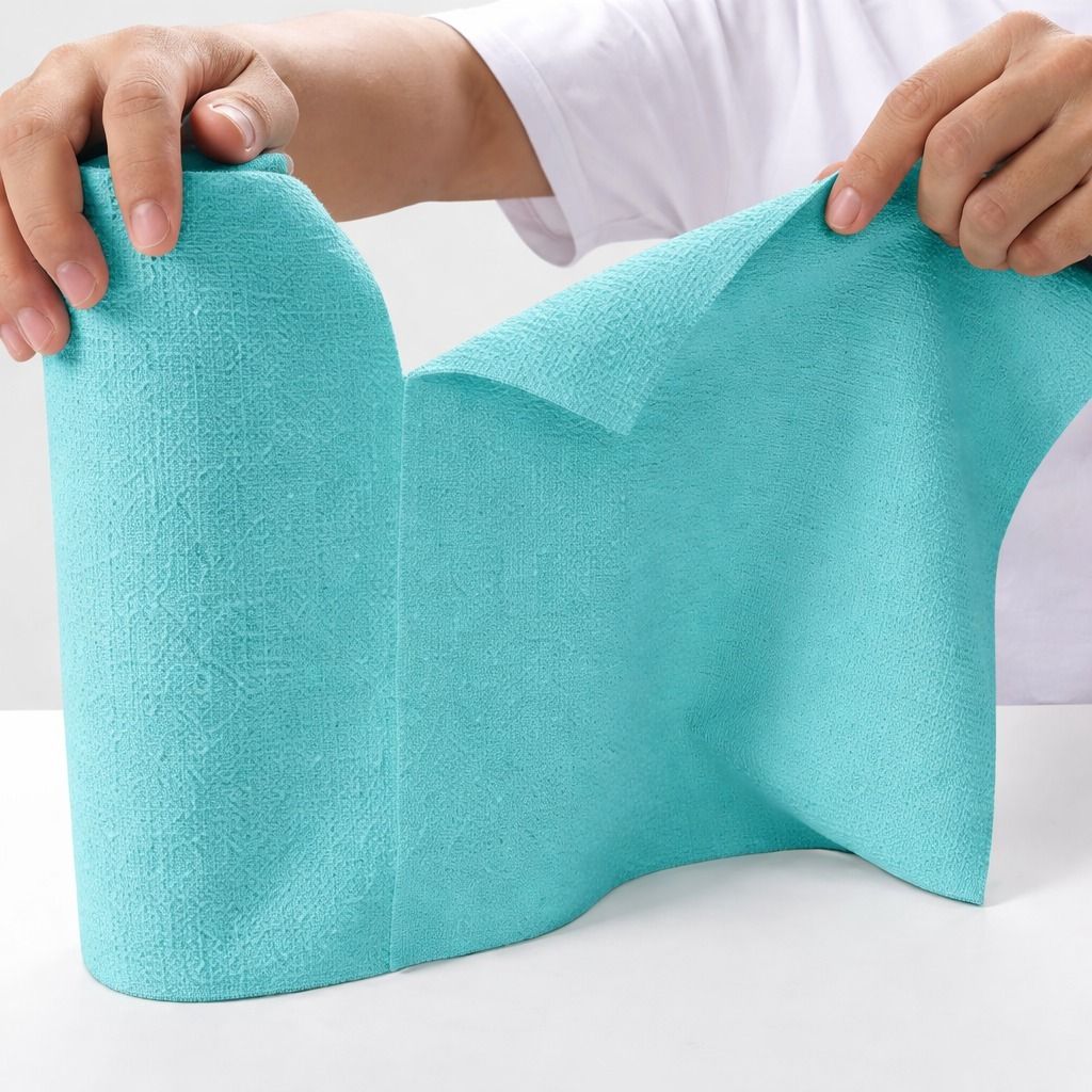dr.vs Reusable Washable Kitchen Paper Towel Roll Blue | Eco Friendly Cleaning Cloth Wet and Dry Microfiber Cleaning Cloth-picture-24