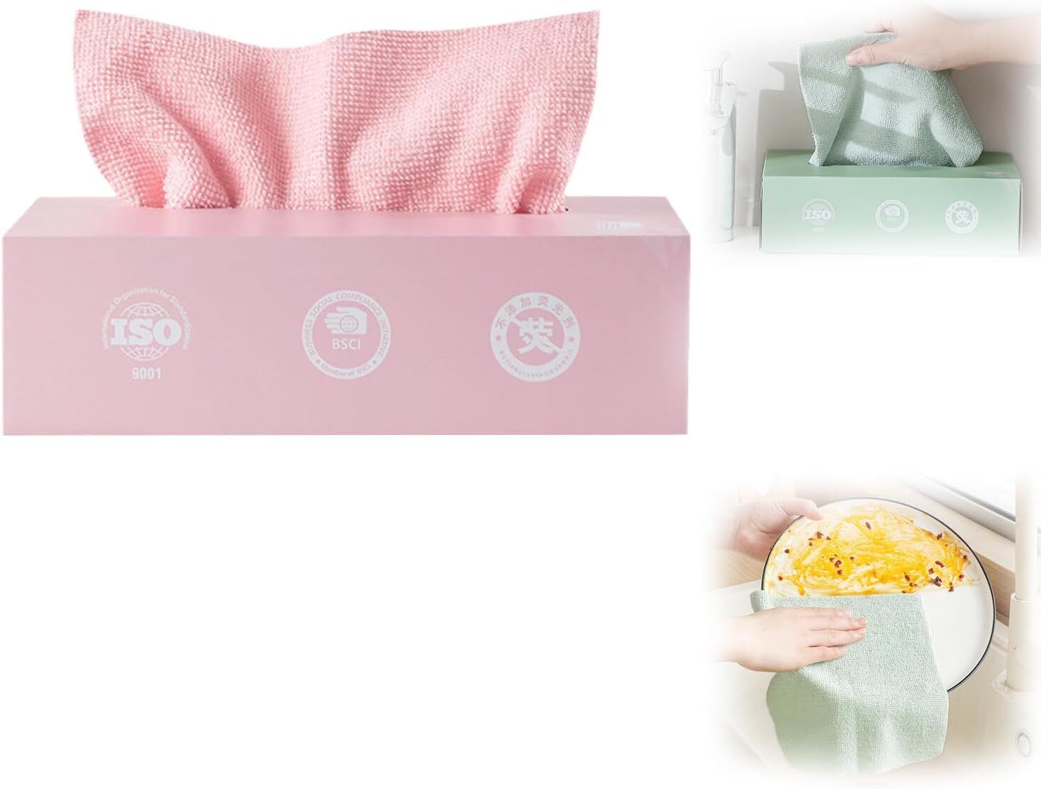 Reusable Microfiber Cleaning and Drying Wipes 180GSM, Pack of 20 (Multi) Wet and Dry Microfiber Cleaning Cloth-image-31