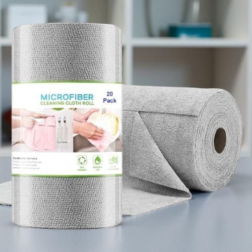 clipron Microfiber Cloth Roll 20 Piece Washable Reusable Kitchen Cleaning Towels Wet and Dry Microfiber Cleaning Cloth-picture-6