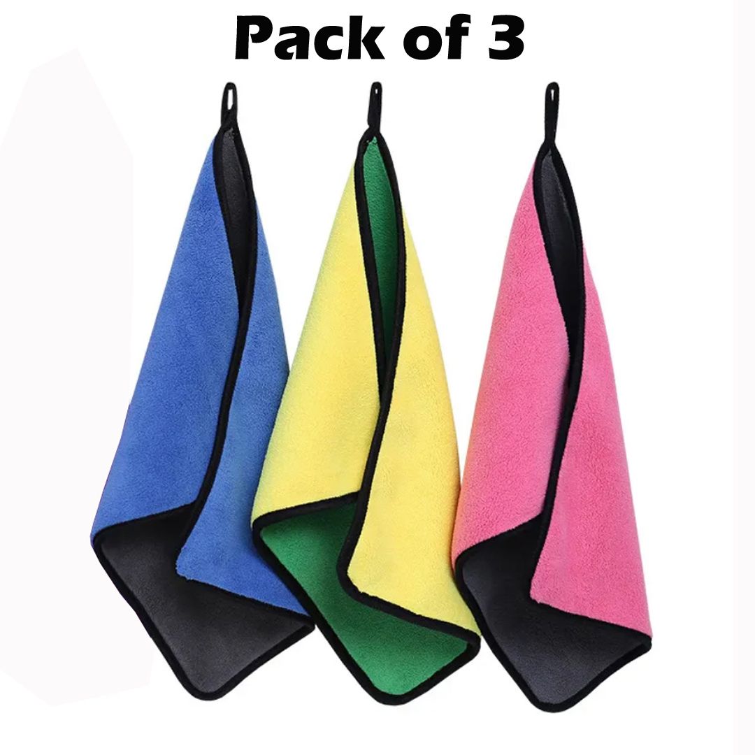 blackrod Multi uses Microfiber Cloth for Car Bike Furniture Pack of 3 Wet and Dry Microfiber Cleaning Cloth-picture-40