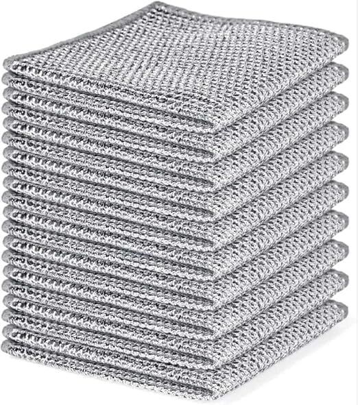 Non Scratch Wire Scrubber for Kitchen Wire Dish Washing Cloth Cleaning Rag Scrub Pad-image-36
