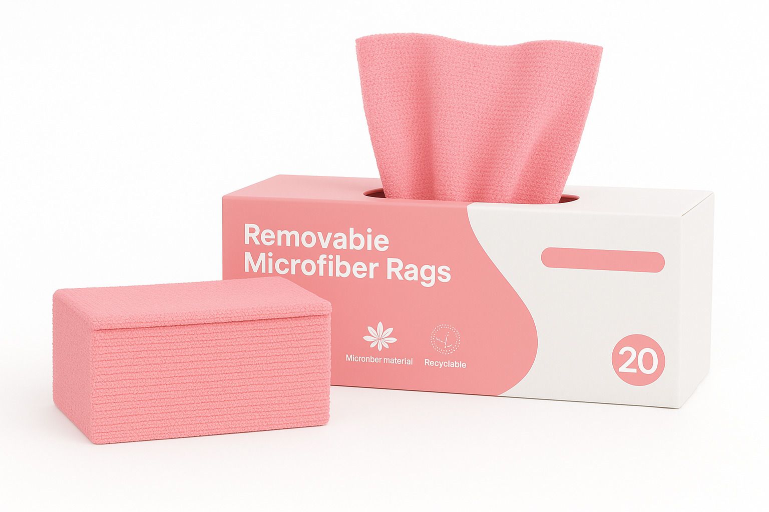 Microfiber Cleaning Cloths Wipes for Kitchen & Home – Pink, Pack 1, 20Pec Wet and Dry Microfiber Cleaning Cloth-image-11