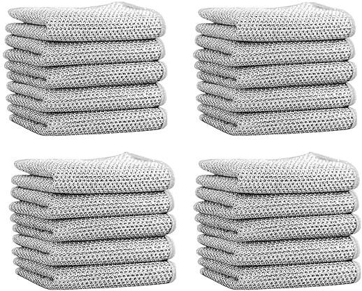 krishnaya Multipurpose Non Scratch Wire Dishwashing Cloth for Kitchen Utensils PACK OF 20 Wet and Dry Steel Cleaning Cloth-picture-5