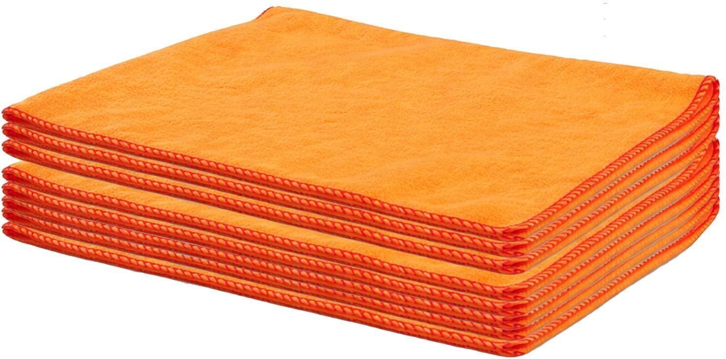 Large Yellow Duster Cloth Mop for Cleaning Reusable Multi-Surface Cleaning Desk Wet and Dry Cotton Cleaning Cloth-image-1