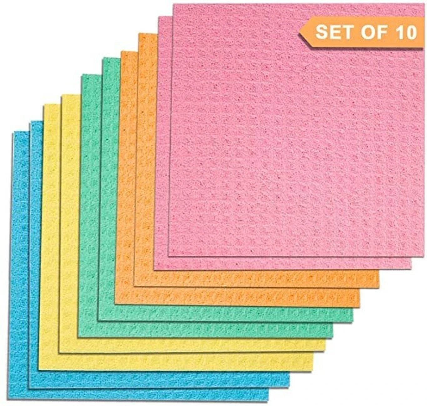 Kitchen & Household Cleaning Sponge Wipe Scrub Sponge Wet and Dry Sponge Cleaning Cloth-image-4