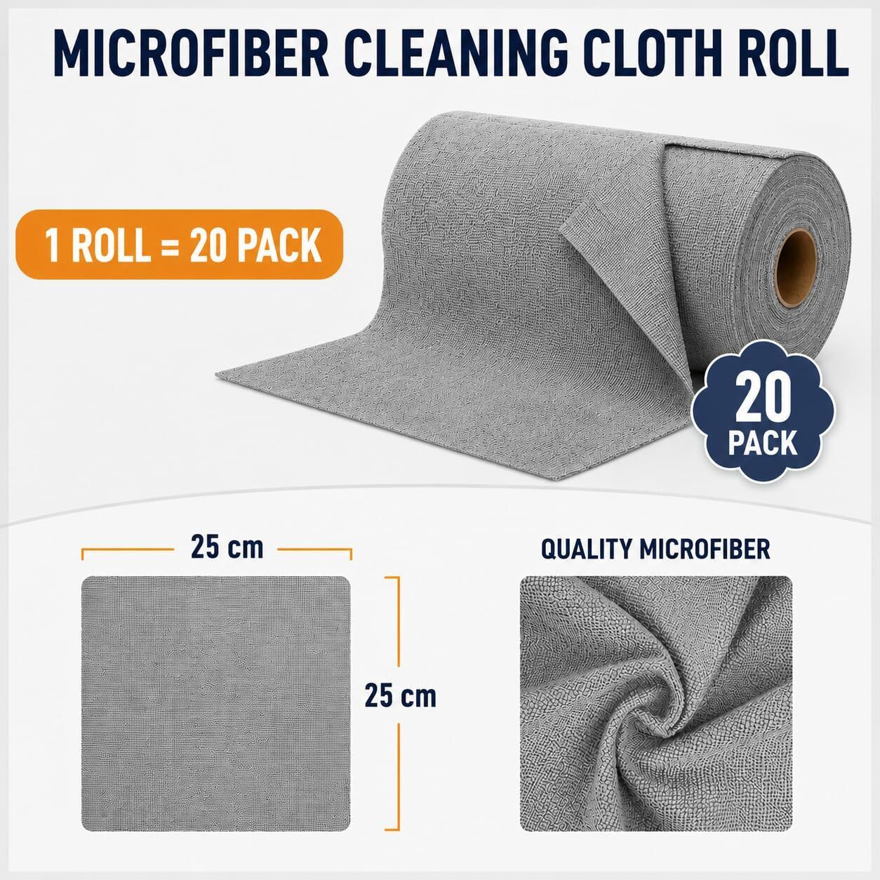 pgadhiya Microfiber Cleaning Cloth Roll ,Washable for Home,Kitchen (20 Units) Wipe Warmer-picture-7
