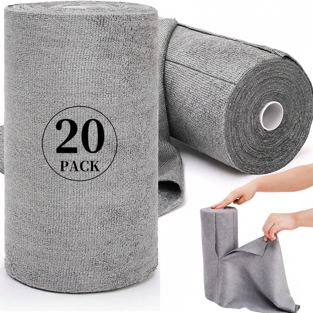 Microfiber Towel Roll for Kitchen & Bathroom,Super Absorbent Reusable Cloth Dry Microfiber Cleaning Cloth-image-42