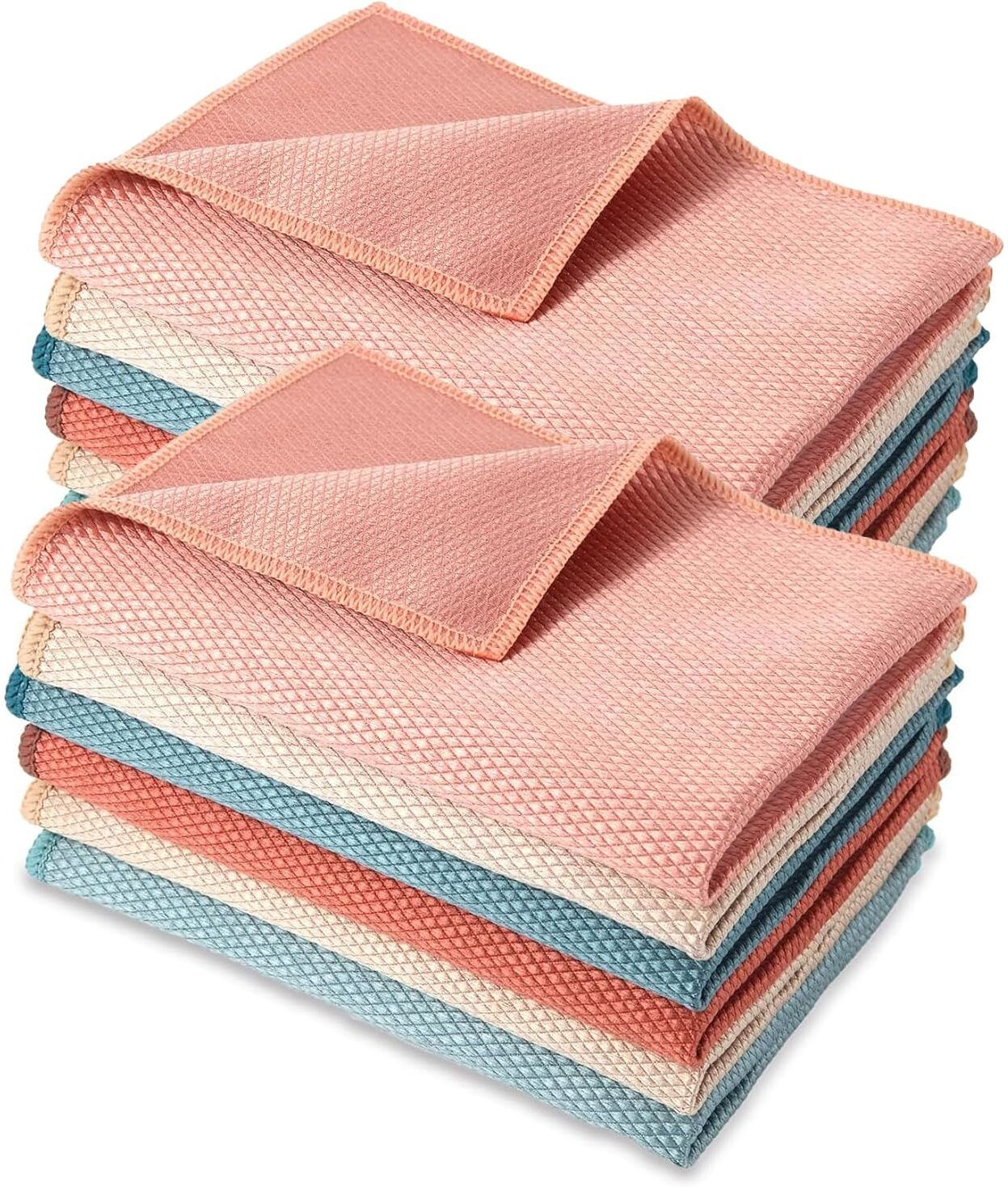 woodtula Microfiber Cleaning Cloth for Kitchen, Counter, Window, Mirror Lint Free Dish Dry Microfiber Cleaning Cloth-picture-14