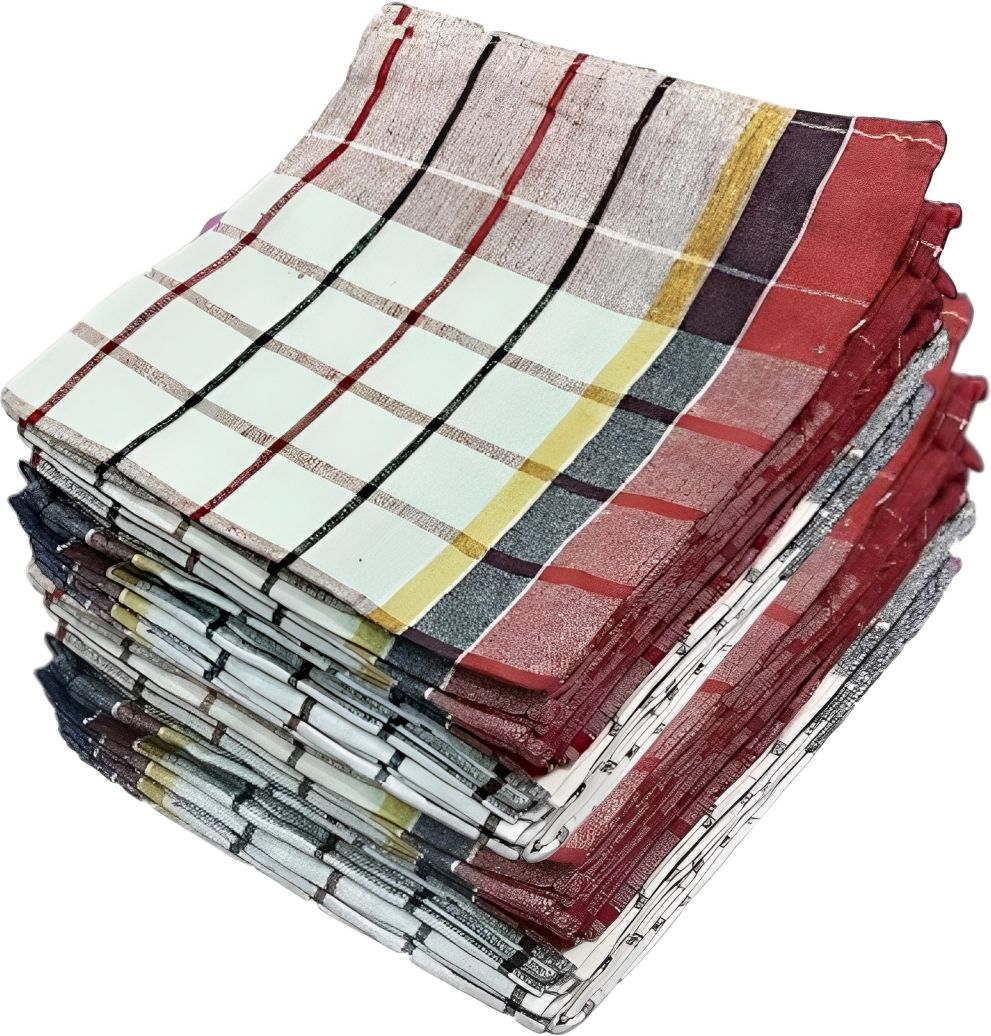 Roti Wrap,Dish Wipe & Kitchen Dusting Napkins Dry Cotton Cleaning Cloth-image-10
