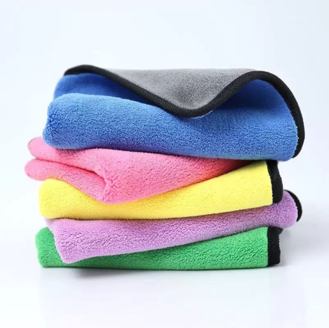4 PC MULTICOLOUR MICROFIBER Wet and Dry Microfiber Cleaning Cloth-image-47