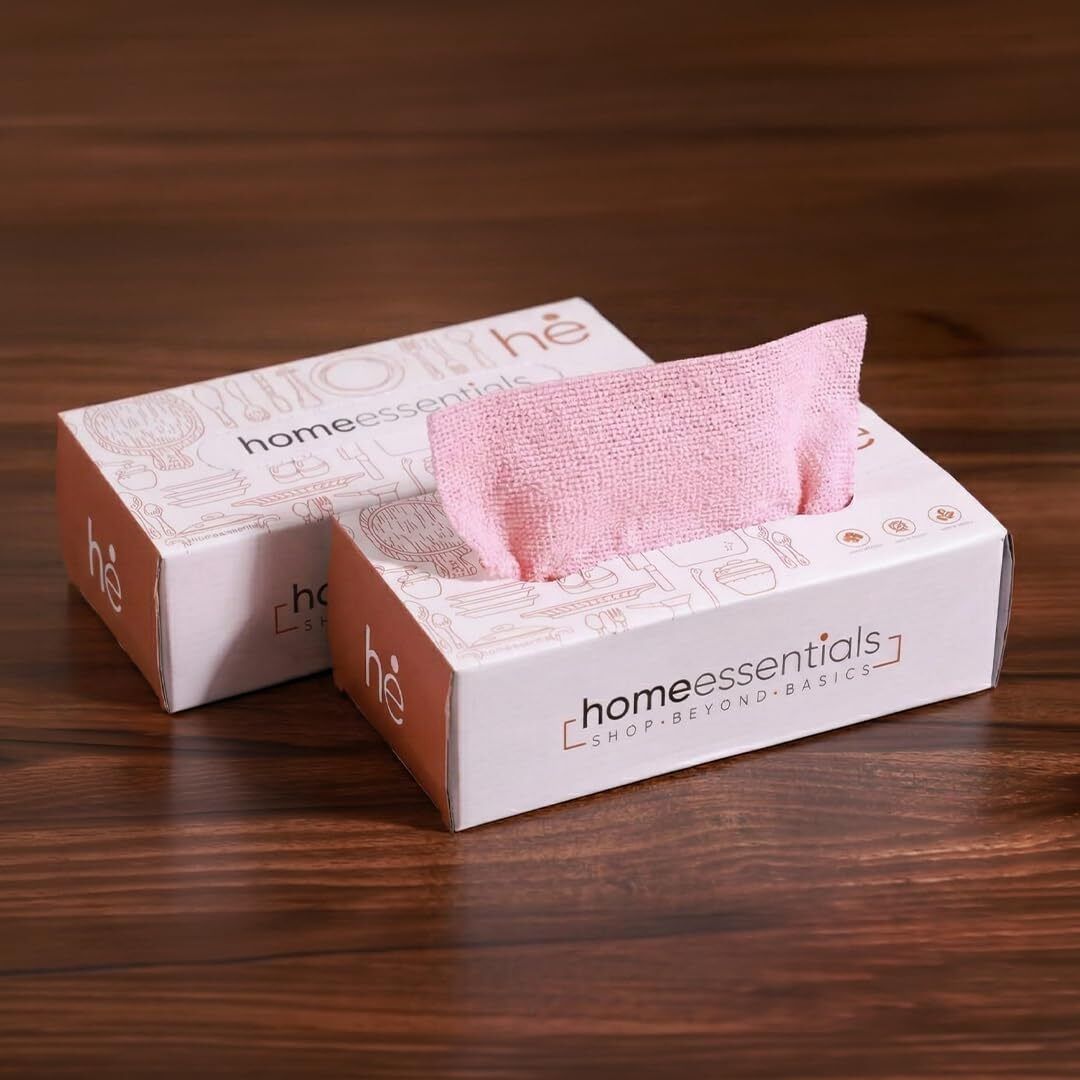 HomeEssentials 20-Pc Reusable Absorbent Cleaning Cloths for Kitchen Dry Microfiber Cleaning Cloth-image-16