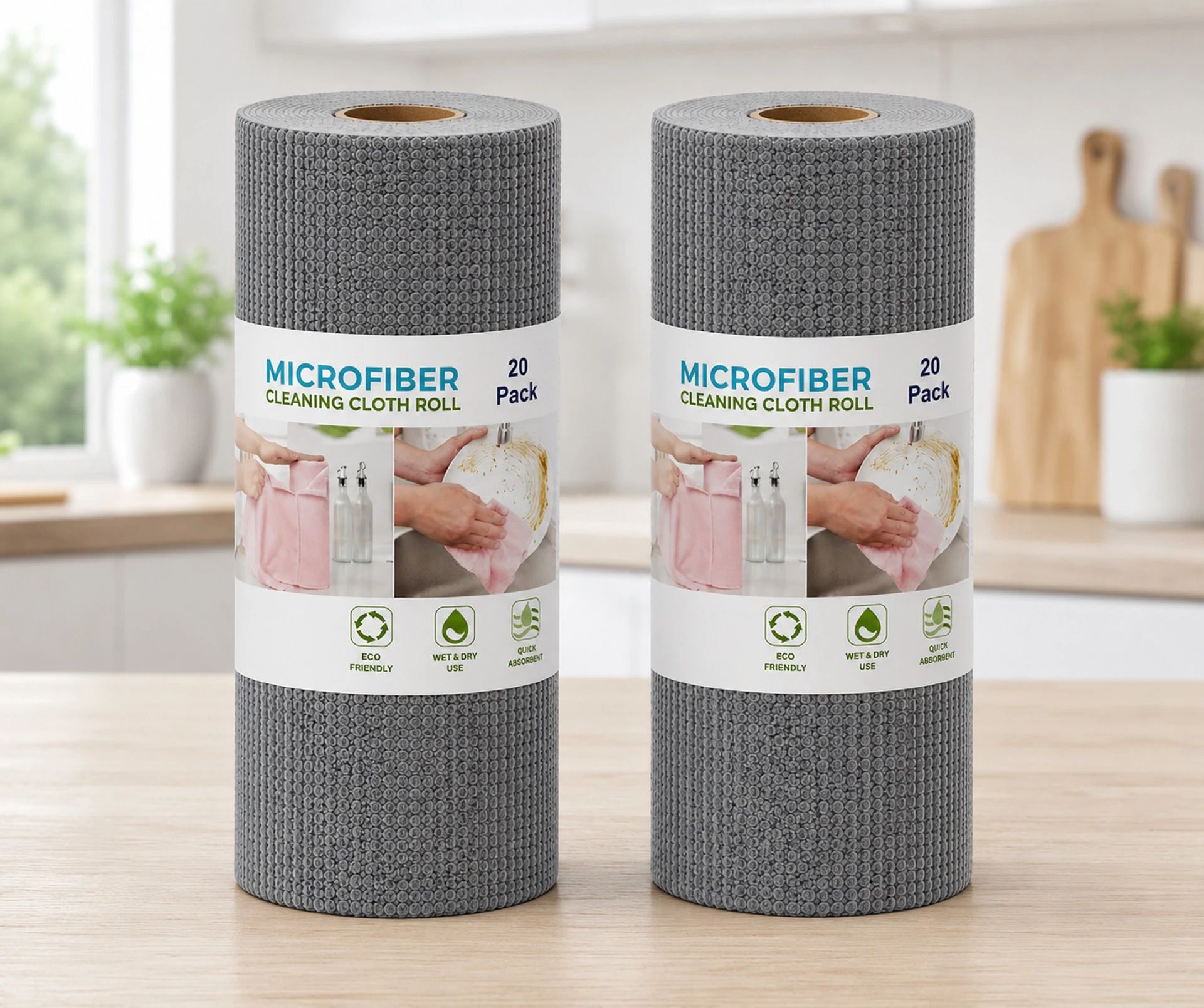 niptron Microfiber Cleaning Cloth Roll : Reusable & Washable Kitchen & Home Towels Wet and Dry Microfiber Cleaning Cloth-picture-14