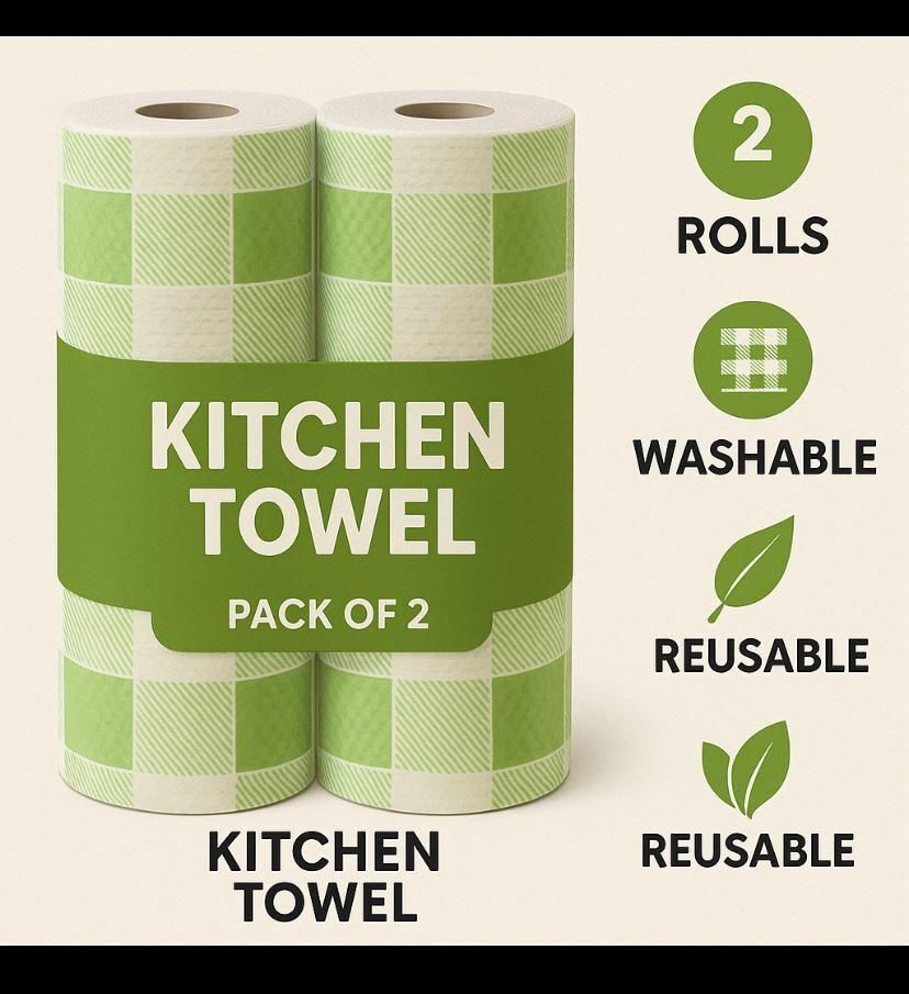shyamora KITCHEN TOWEL ROLL PREMIUM QUALITY 1 PLY 80 SHEETS Dry Non-woven Cleaning Cloth-picture-10