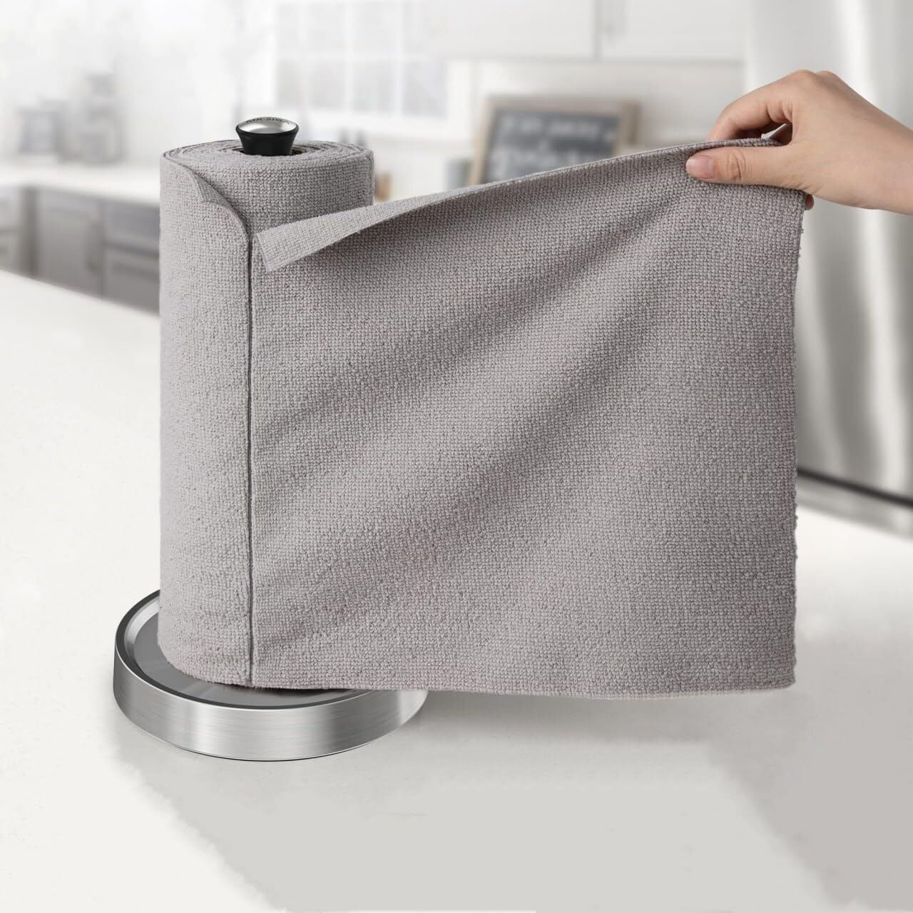sarvi microfiber kitchen clening cloth roll pack of 1, 20 sheets Wet and Dry Microfiber Cleaning Cloth-picture-12