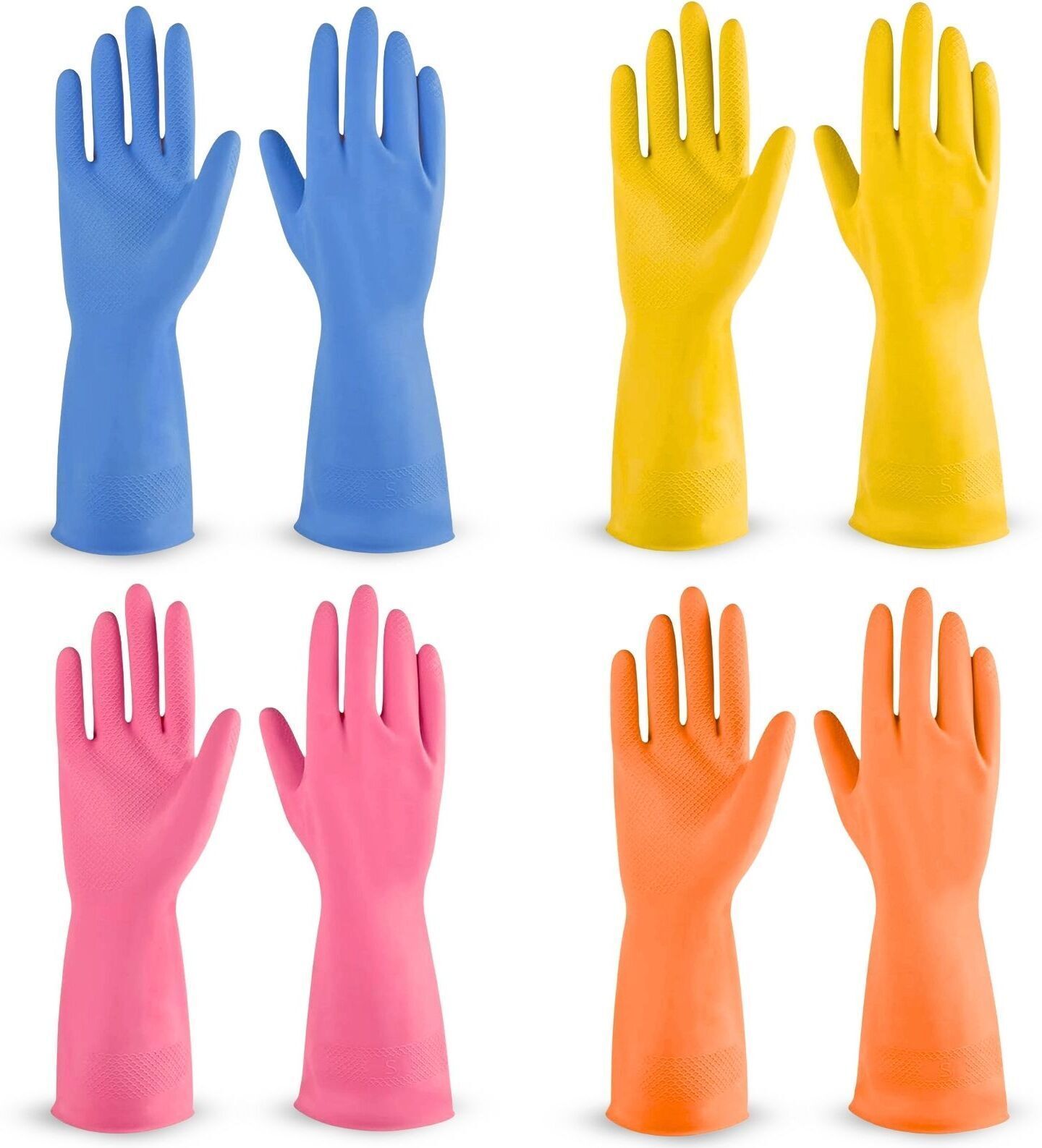 tick mark Waterproof Household Rubber Cleaning Gloves | Kitchen, Bathroom & Laundry Use Wet and Dry Glove Set-picture-10