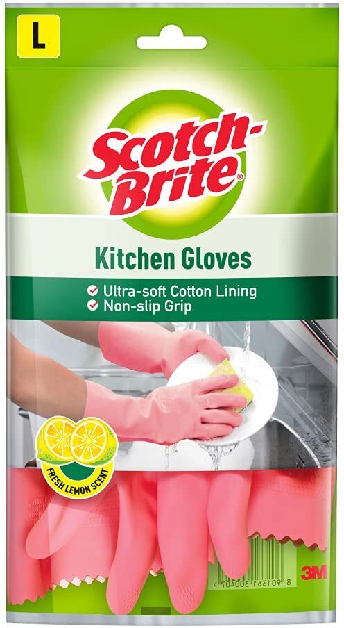 scotch-brite kitchen gloves for Dishwashing, kitchen cleaning Wet and Dry Glove-picture-25