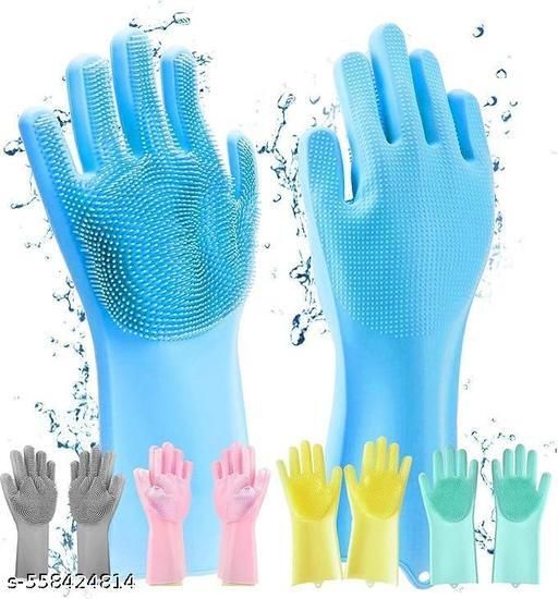 kashival Silicon Cleaning Gloves Wet and Dry Glove-picture-33