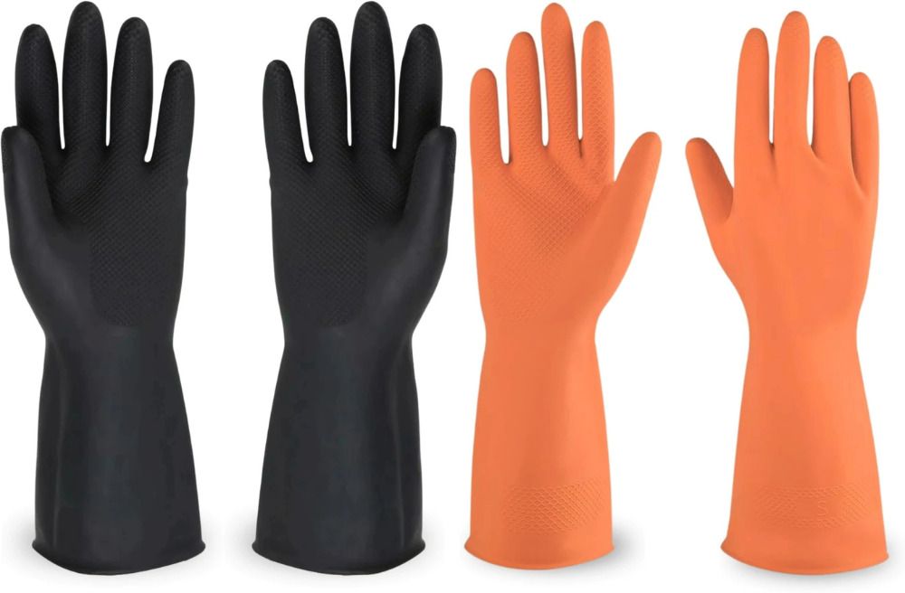 donizard Industrial Rubber Gloves | Heavy Duty Protective Gloves for Cleaning & Gardening Wet and Dry Disposable Glove Set-picture-2