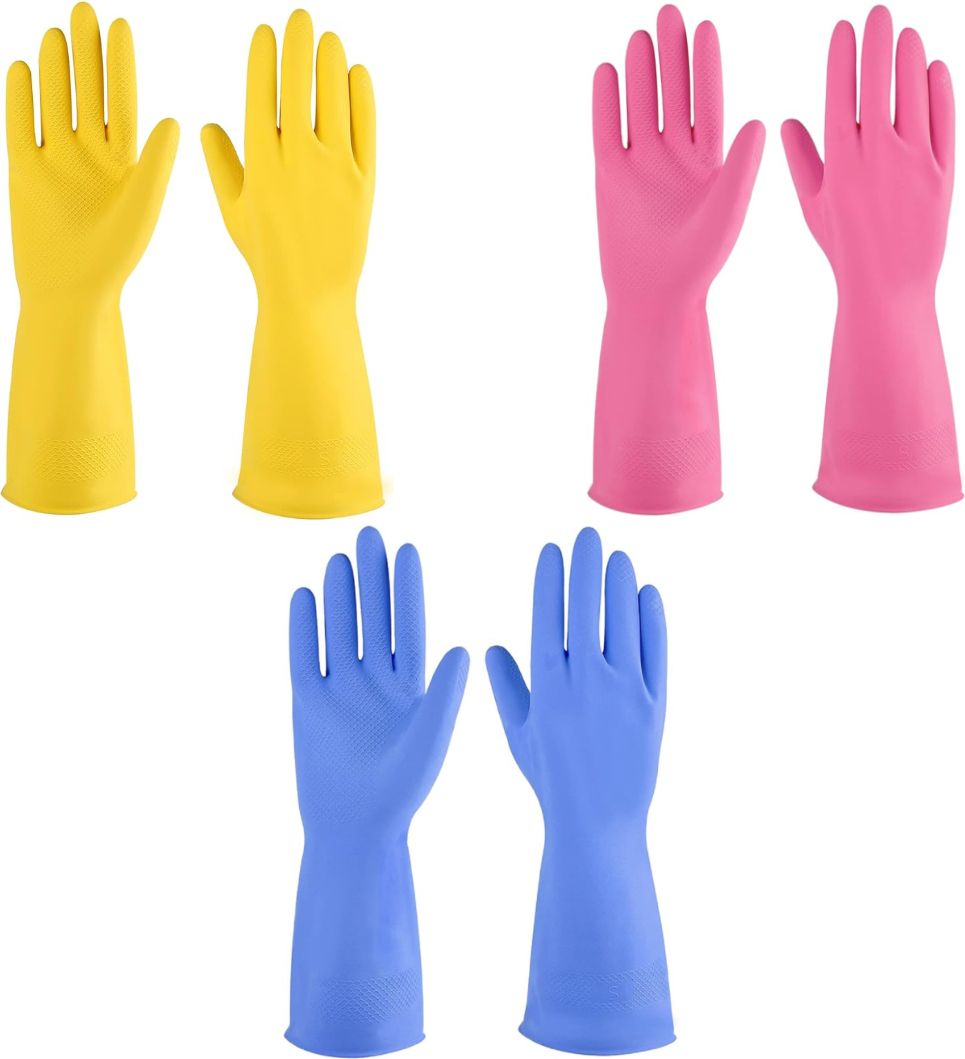 Long Sleeves Rubber Washable Reusable Kitchen Farming Agricular Garden Wet and Dry Disposable Glove Set