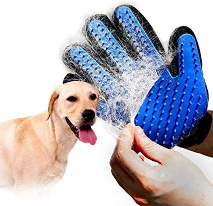Pet Grooming Glove - Gentle Deshedding Brush Glove Basic Comb for Dog-image-8