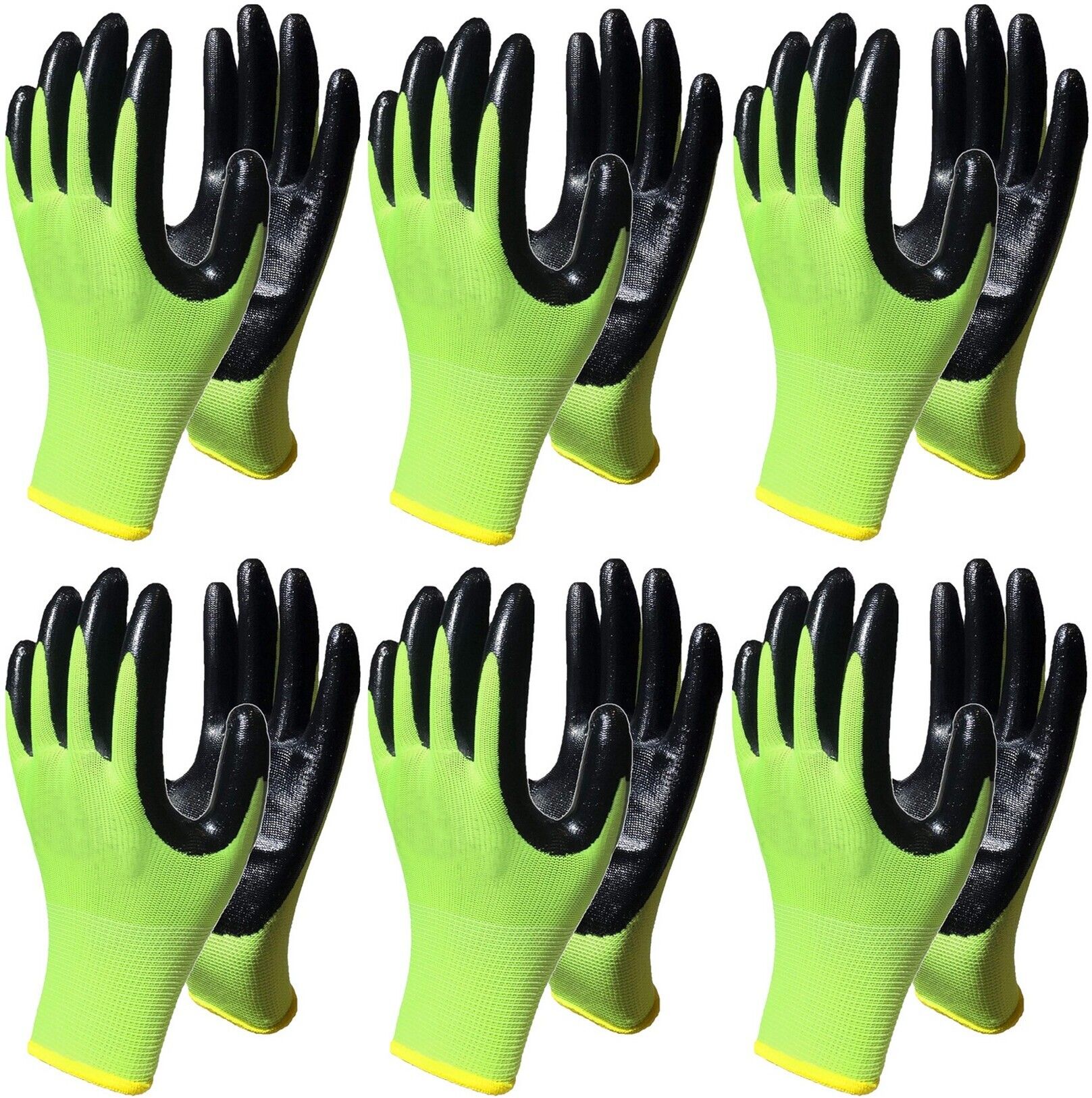 Safety Work Gloves Nitrile Coated for Mens and Women Working Gloves with Grip K4 Climbing Gloves