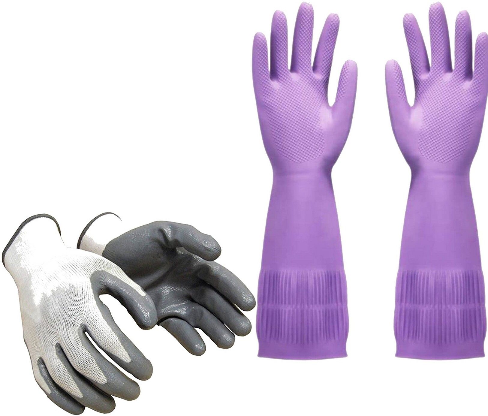 Nitrile Coated Industrial Safety Hand Gloves | Long Sleeve Cleaning Gloves S4 Boxing Gloves-image-8