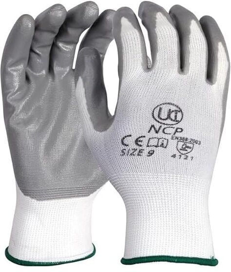 azwian Nitrile Industrial Safety Work Gloves Anti-Slip, Multi-Purpose Gloves Wet and Dry Glove Set-picture-26