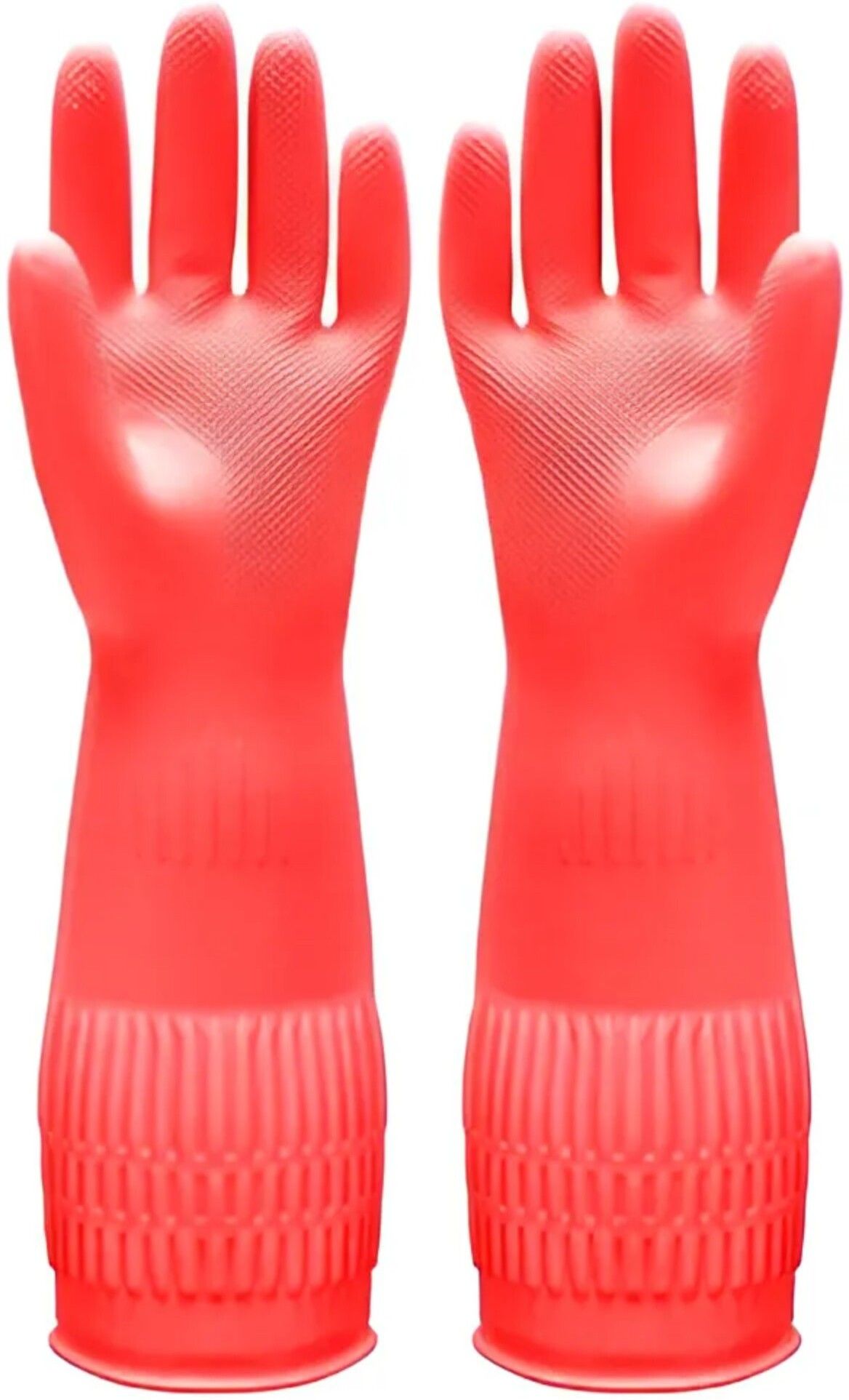 donizard Latex Rubber PVC Lined Elbow Length Hand Glove for Kitchen Bathroom Gardening Wet and Dry Disposable Glove Set-picture-23