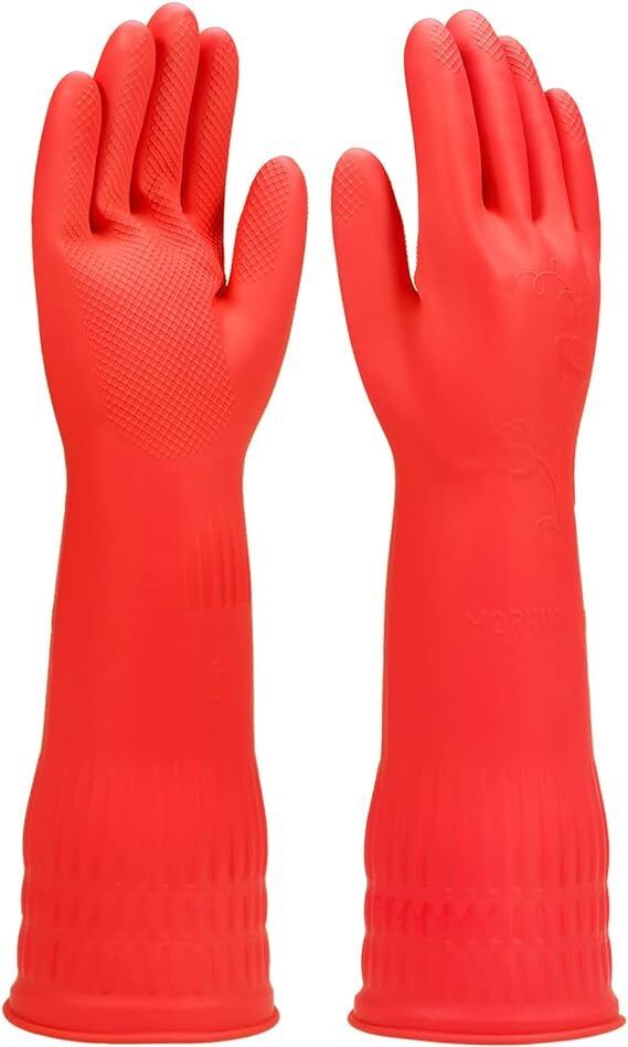 alwafli Long Slevees Rubber Washable Reusable Farming Agricular Garden Glove Wet and Dry Latex Safety Gloves-picture-12