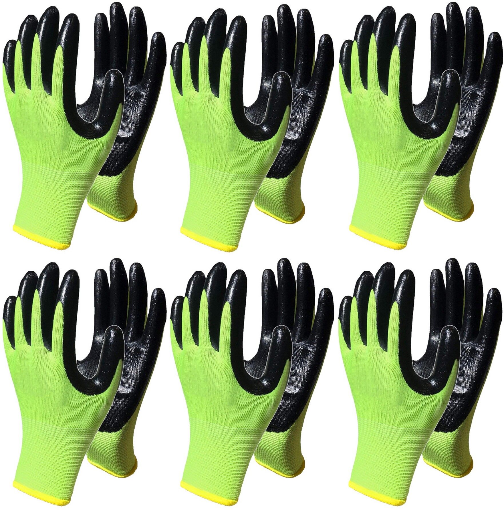 Safety Work Gloves Nitrile Coated for Mens and Women Working Gloves with Grip K7 Climbing Gloves
