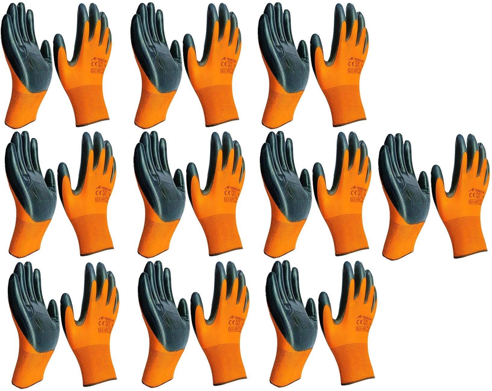 Safety Hand Gloves PU Coated Seamless Glove with Smooth Grip on Palm & Finger K5 Baseball Gloves-image-37