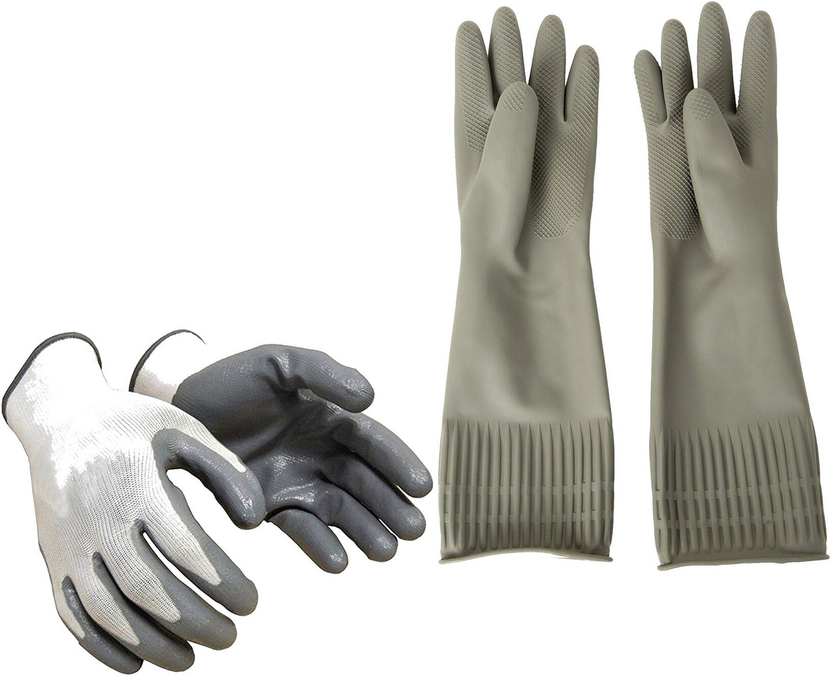 Rubber Hand Gloves for Dishwashing, Car Washing, Gardening, Chemical Handling S4 Golf Gloves