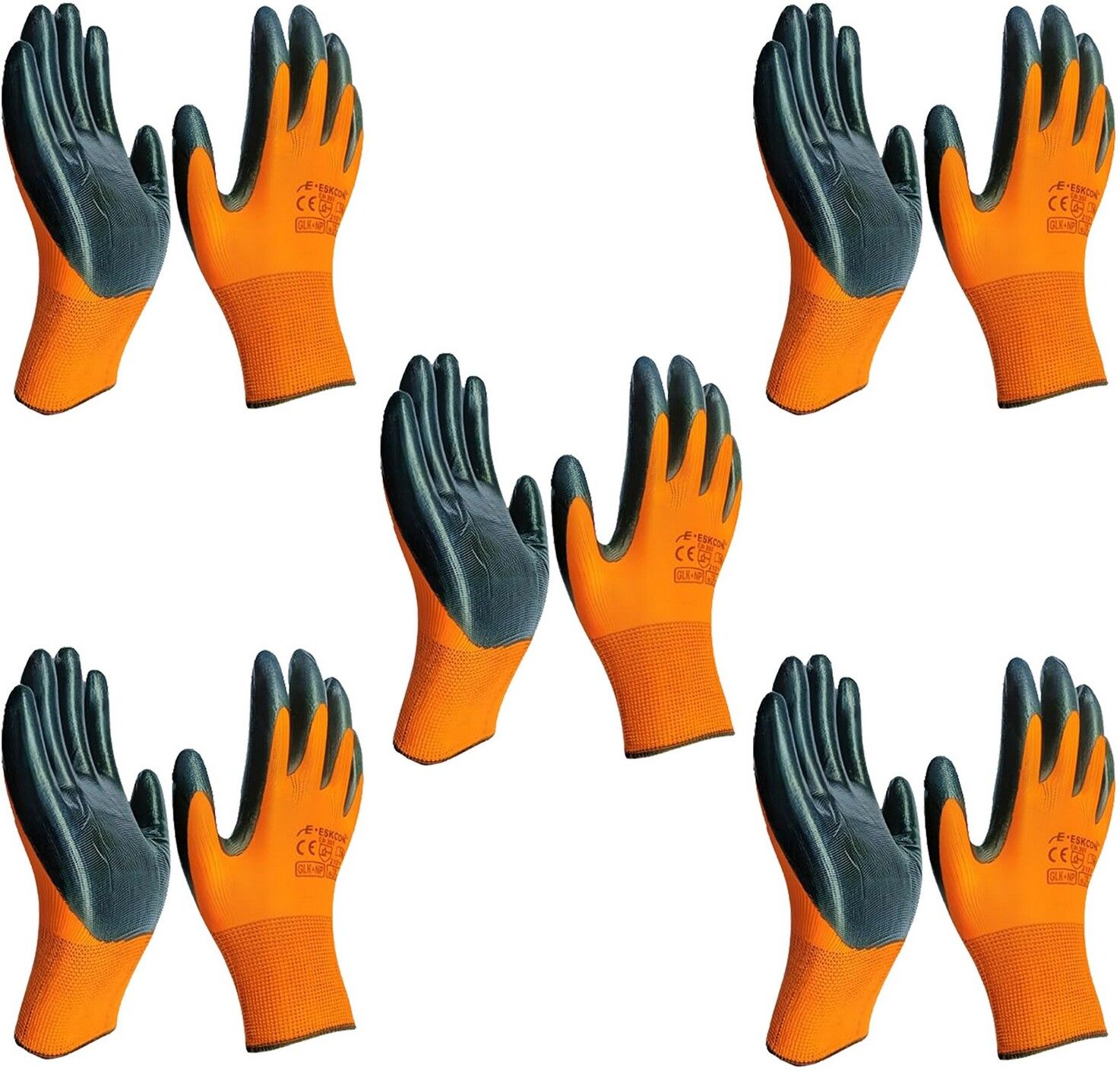 hm evotek Safety Hand Gloves PU Coated Seamless Glove with Smooth Grip on Palm & Finger K4 Golf Gloves-picture-35