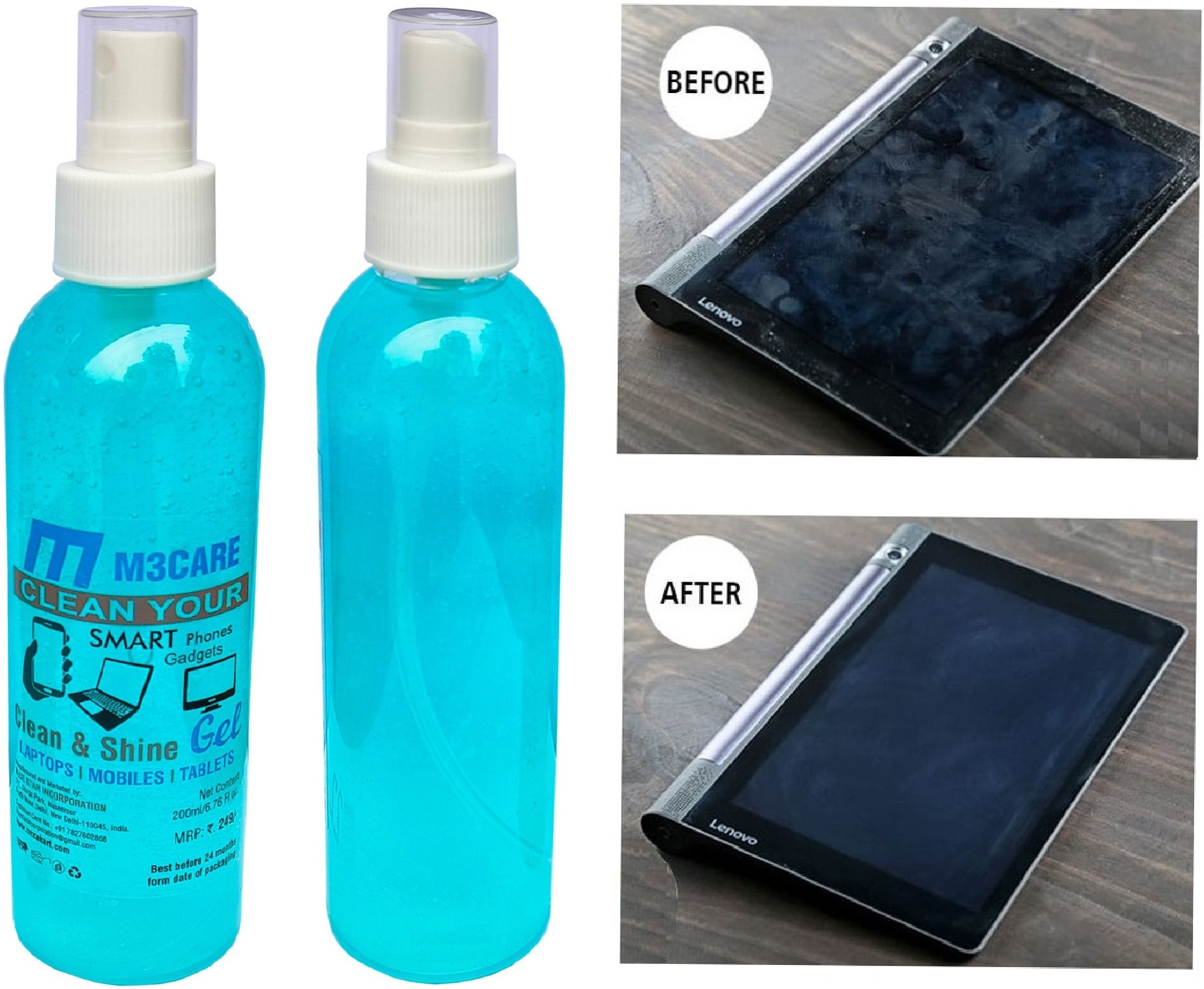 M3CARE Computer screen shiner kit for Computers, Gaming, Laptops, Mobiles image 1