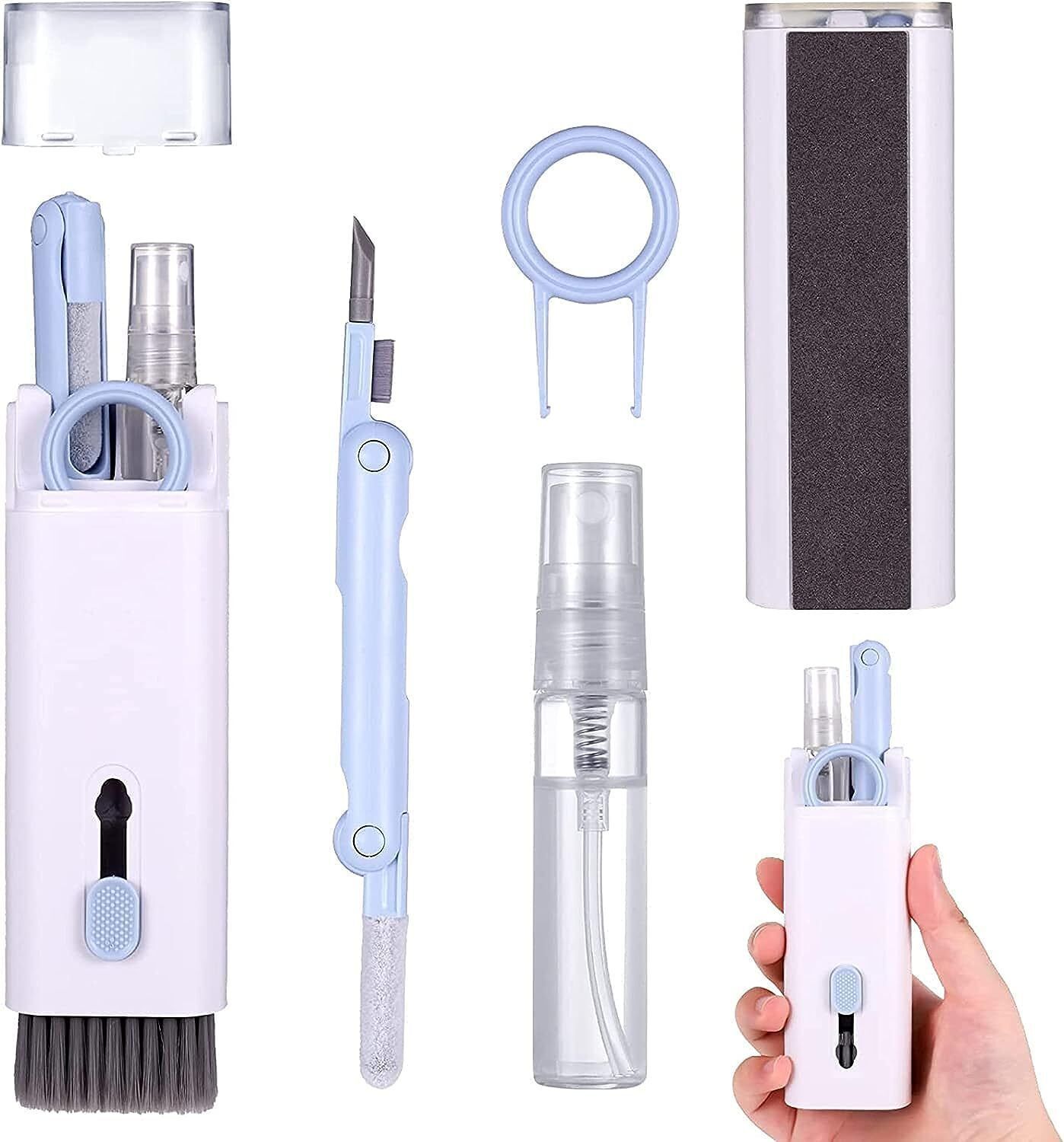 WIZMATE 7 in 1 Electronics Cleaner Kit, Portable Multifunctional Cleaning Tool, Keyboard for Computers, Laptops, Mobiles-image-39