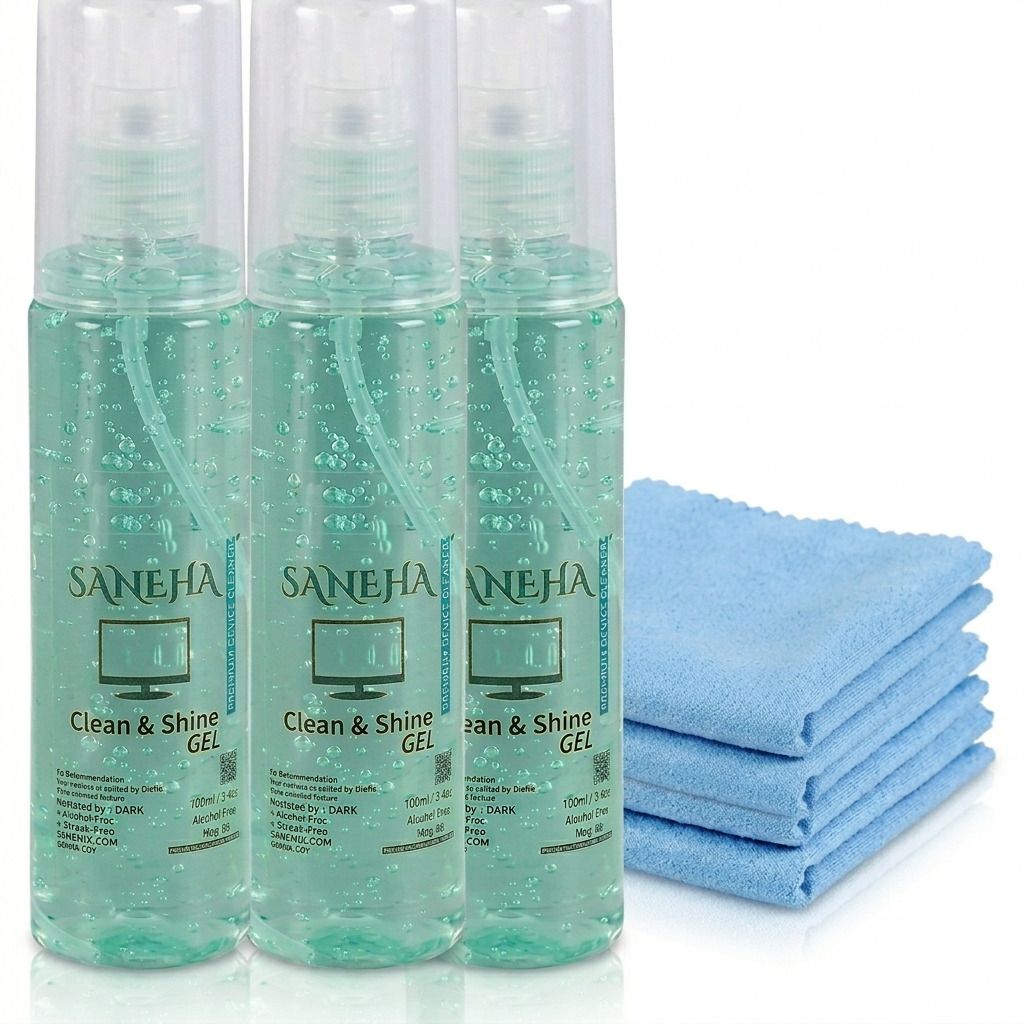 SANEHA Cleaning Gel for Mobile, Laptop, Computer & iPad Screens – Pack of 3 x 100ml for Computers, Laptops, Mobiles-image-36